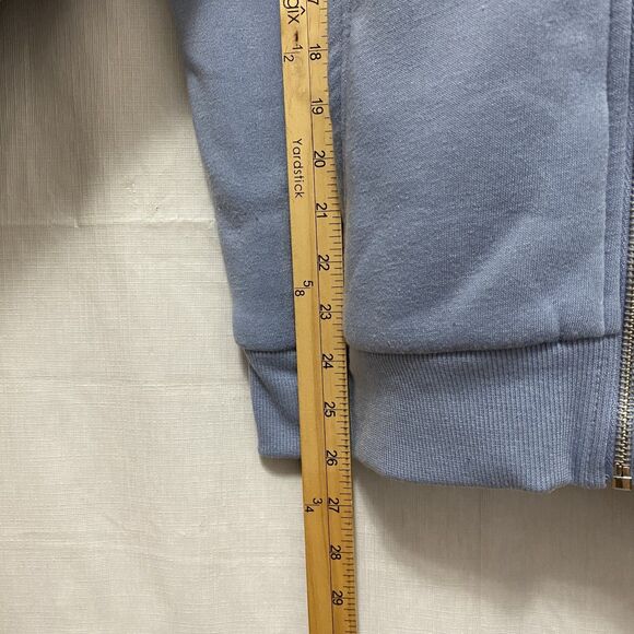 Sugar Kiss Women's Sherpa Lined Hoodie Zip Up Blue M - Picture 6 of 8